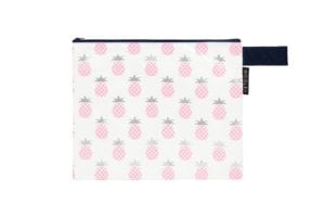 mooleii wet zip pounch in pineapple print online at mary and me