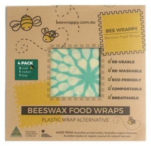 BEE WRAPPY KITCHEN 4 PACK BEESWAX FOOD WRAPS ONLINE AT MARY AND ME