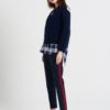 le stripe hey sunshine cable knit jumper in navy online at mary and me