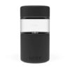 luxey reusable glass cup in black