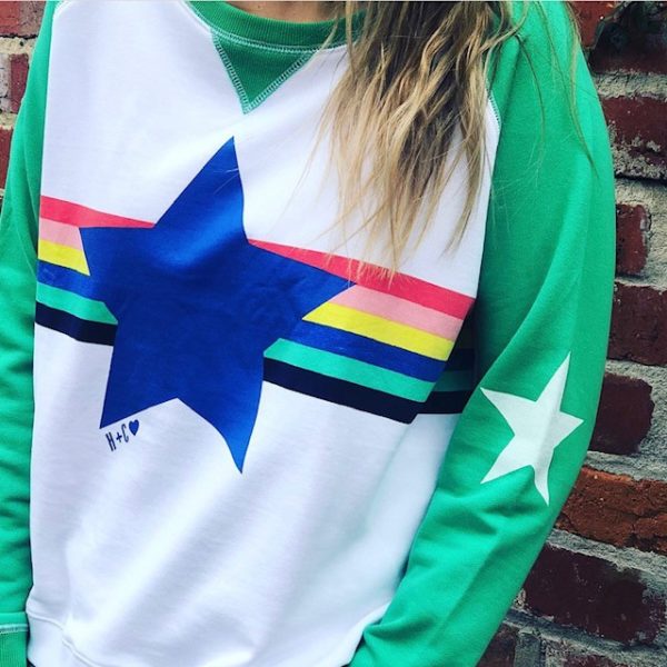 mary and me hammill and co rainbow star sweater online at white and co