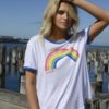 retro rainbow ringer tee from hammill and co online now at mary and me