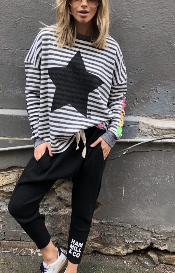 cat hammill star stripe waffle top