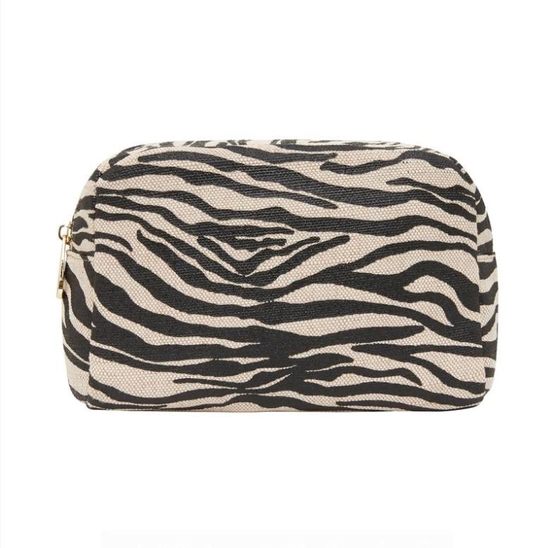EK COSMETIC BAG BLACK ZEBRA Mary & Me