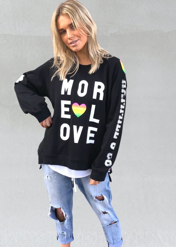 black high low sweater