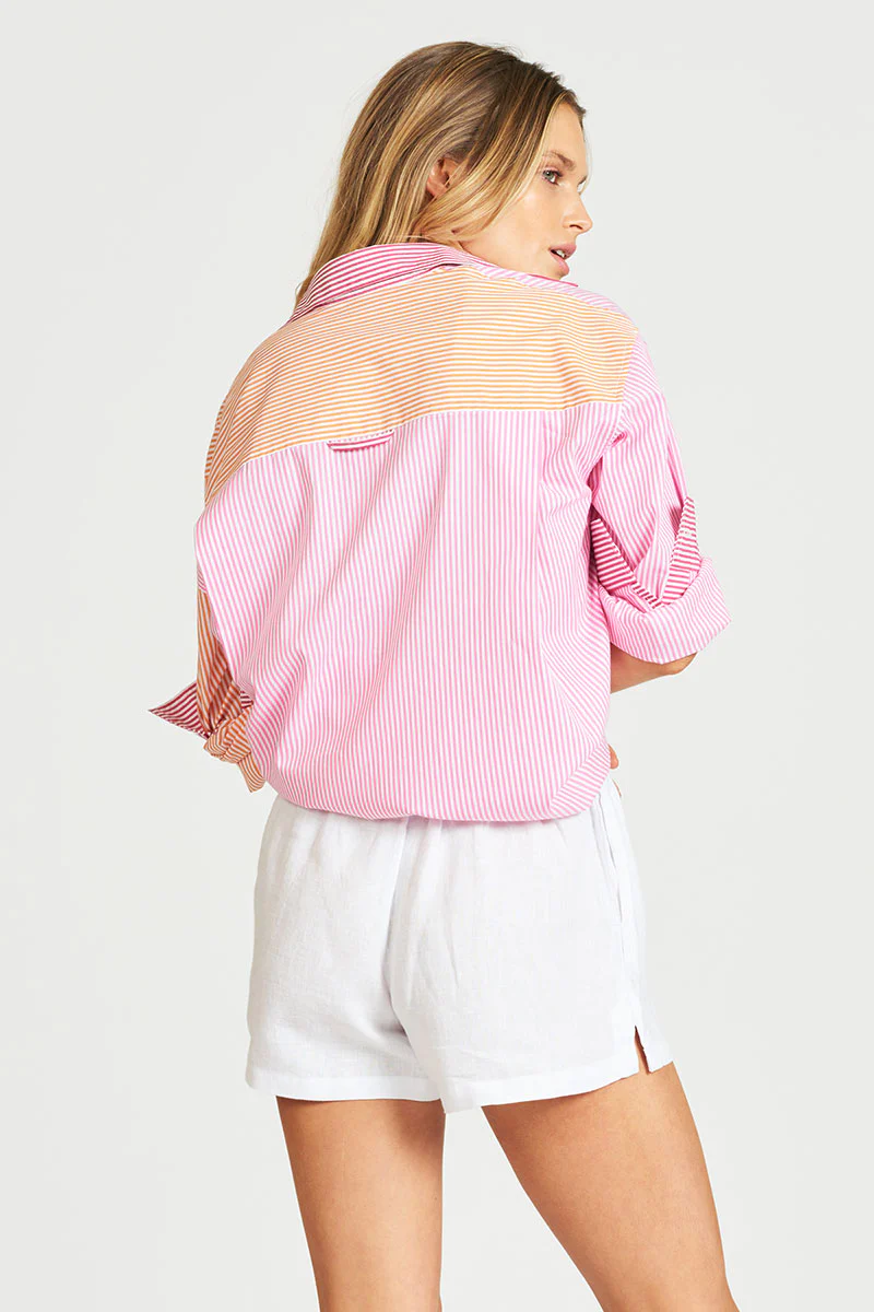 back view of stripe shirt at mary and me online