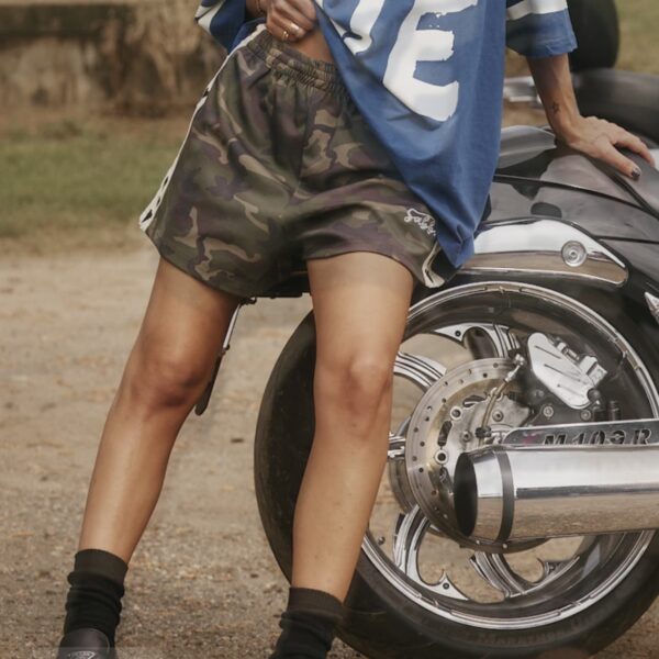 THE RAVING HEART MINI SHORTS | camo *PREORDER*