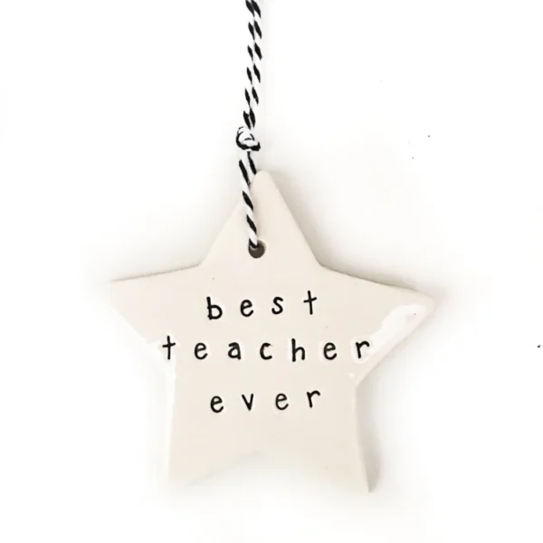 CERAMINC CHRISTMAS STAR | best teacher ever