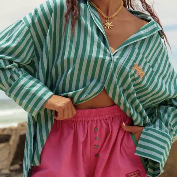 THE DON JULIO SHIRT | green stripe