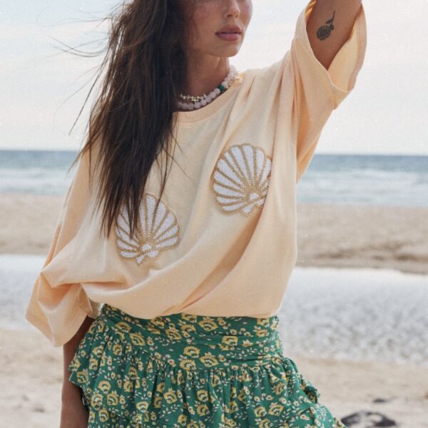 THE SHELL TEE | sand