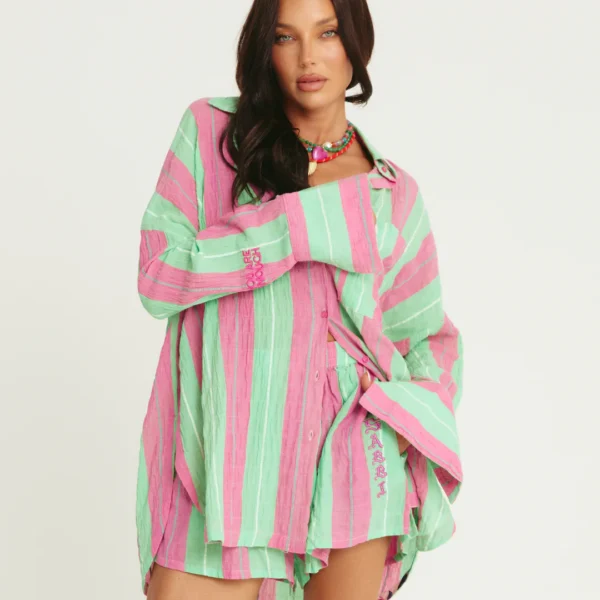 THE DON JULIO SHIRT |  pop stripe green