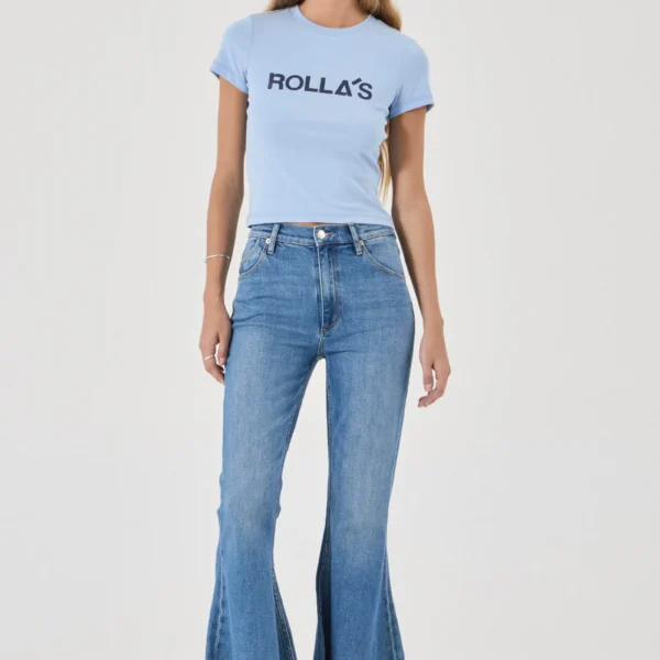 BABY TEE LOGO | soft blue