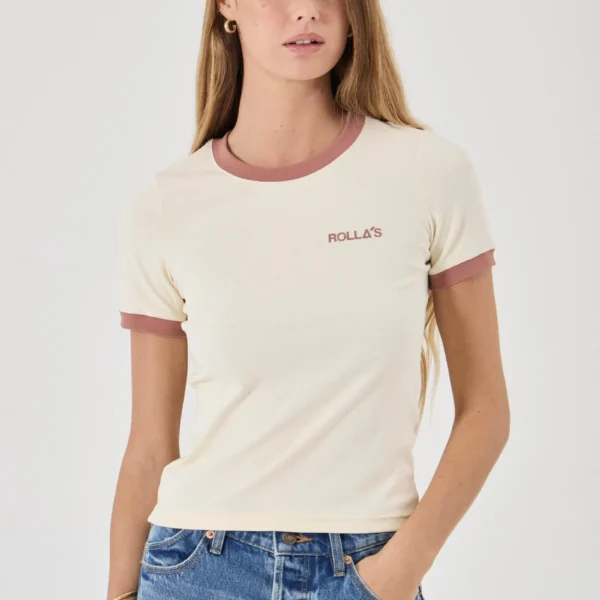 CLASSIC RINGER TEE | cream