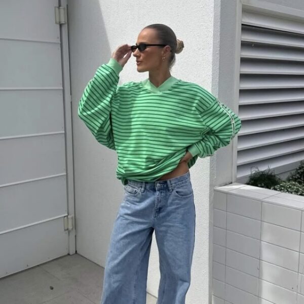 NAUTICAL L/S TEE | shamrock stripe