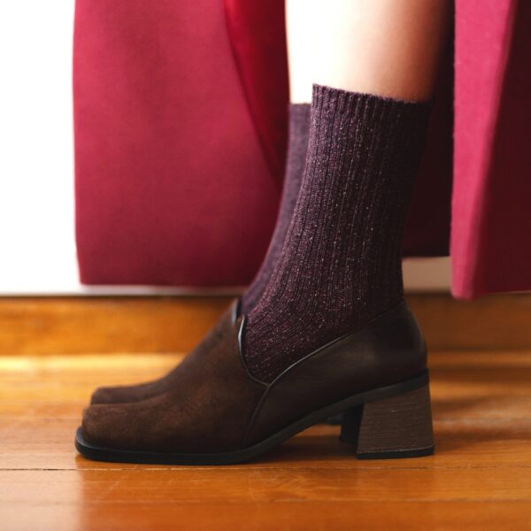 DUST STAR SOCKS | burgundy