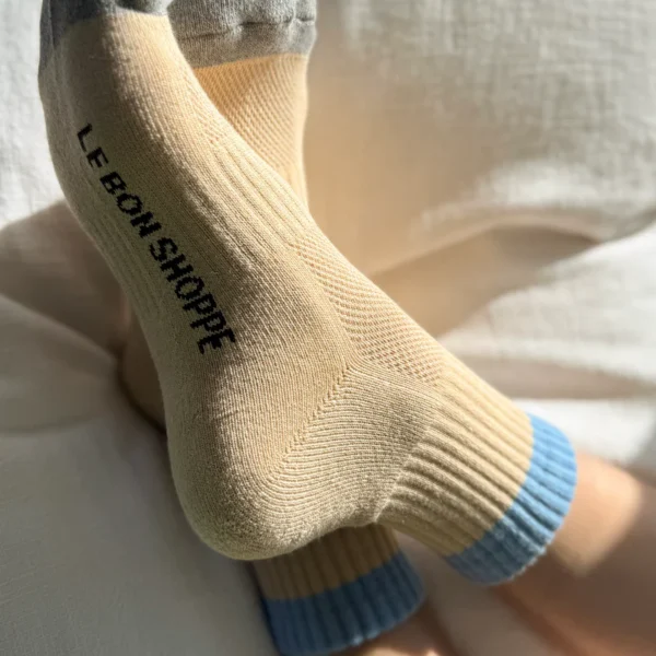 COLOUR BLOCK GF SOCKS | yellow blue