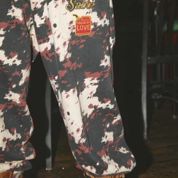 THE CUFFED SWEAT PANTS | cowprint
