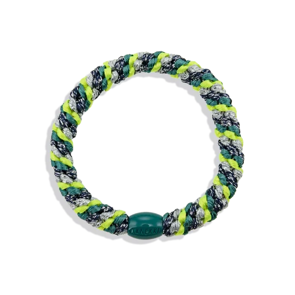 ORIGINAL HAIR TIES | mix neon yellow green glitter