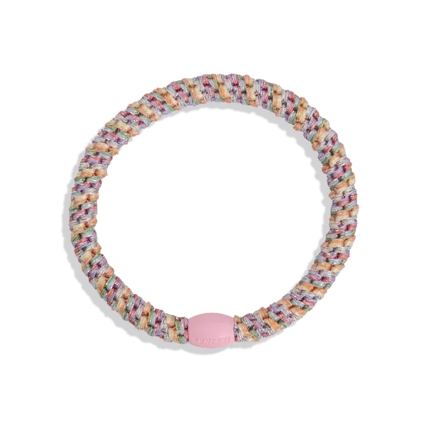 ORIGINAL HAIR TIES | slim pastel circus glitter