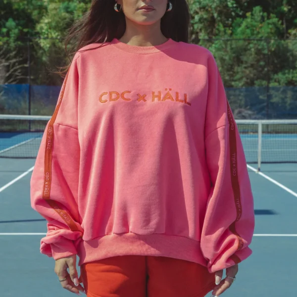 CDC X HALL SWEATER | peony pink