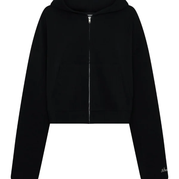 CROPPED HOODIE | black/butter