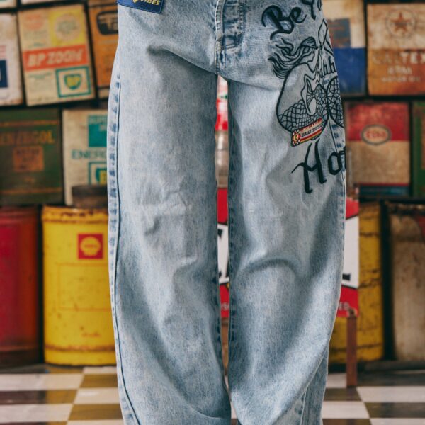 THE MERMAID RACING JEANS | denim
