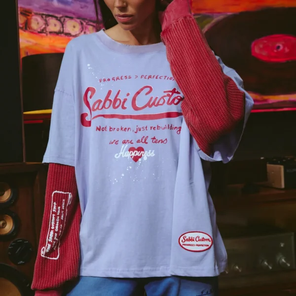 THE LS SABBI CUSTOM TEE | lilac