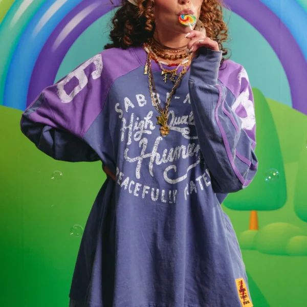 THE HIGH QUALITY L/S HUMAN TEE | purple